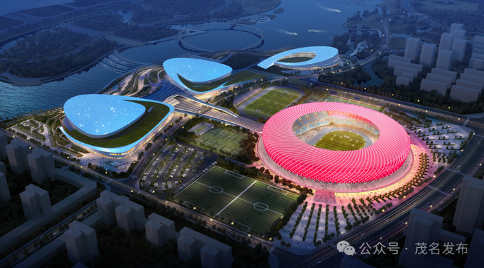奥体中心“一场两馆”效果图