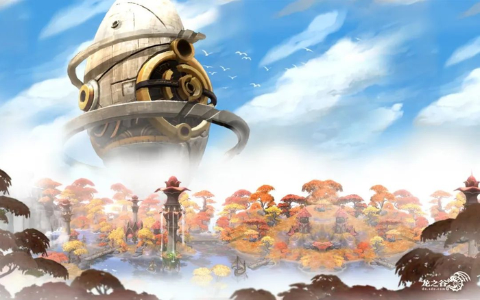 最新资料片中，古代人方舟降临新主城梅拉镇上空