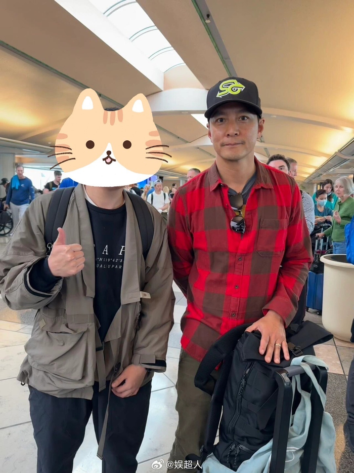 优质男神#机场偶遇吴彦祖合照