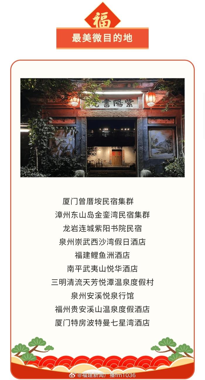 廈門曾厝垵民宿集群,泉州安溪悅泉行館,福州貴安溪山溫泉度假酒店等