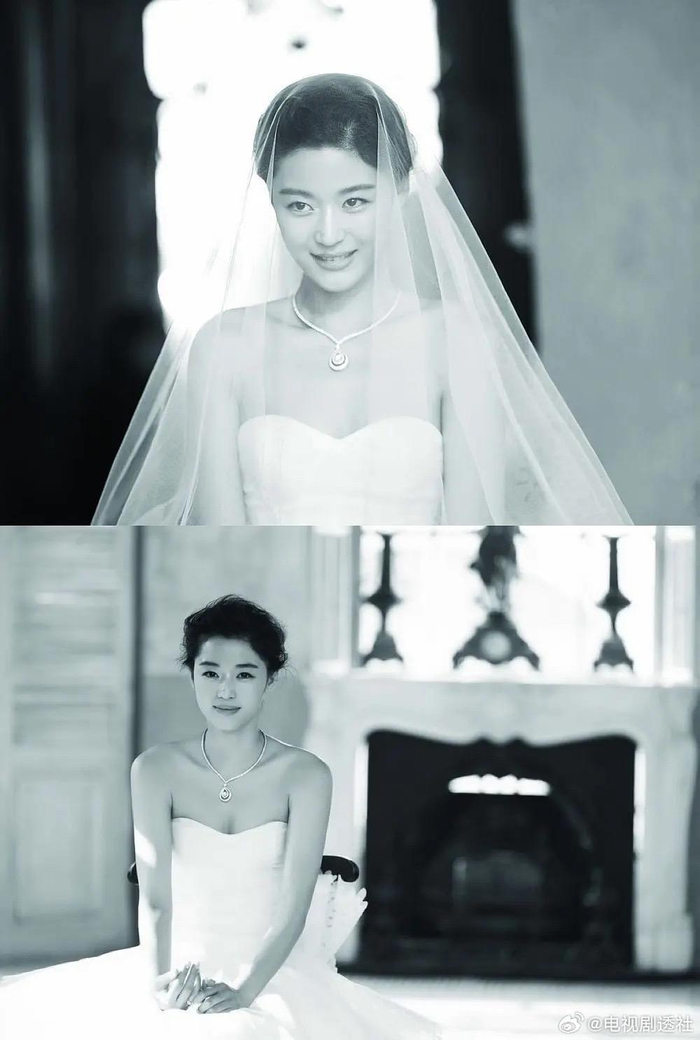 全智贤旧照,十年前拍的婚纱照好美!