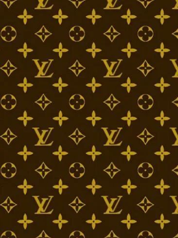 lv老花的图形符号是三种花朵图案和交织的品牌首字母「lv」的缩写,其