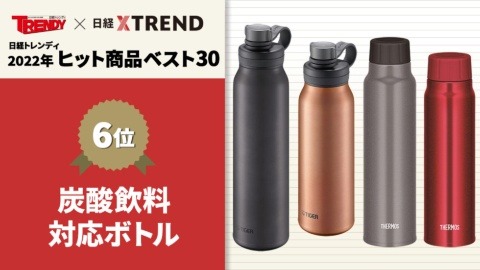 2022年畅销商品第6名是“碳酸饮料瓶”；图片来源：日经XTrend