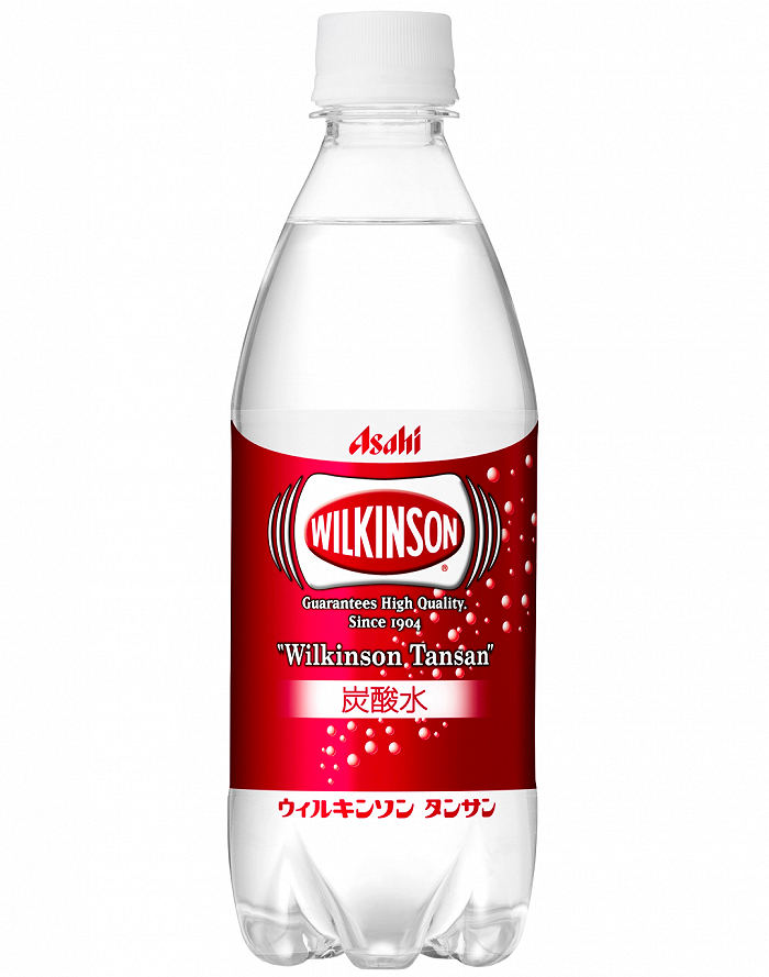 PET塑料瓶包装500ml碳酸水；图片来源：朝日饮料官网