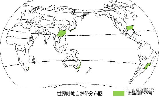 植被类型分布图 世界图片