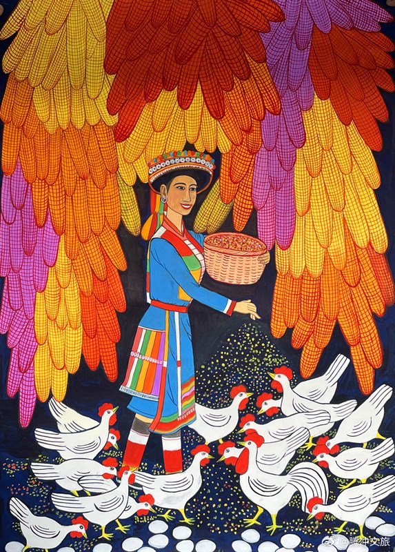 腾冲傈僳族农民画里的年味