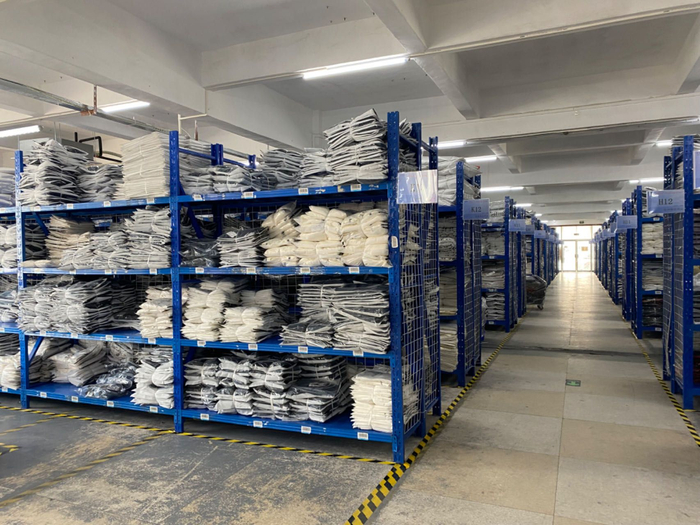 芈星集团三楼仓库。新京报贝壳财经记者 韦英姿 摄