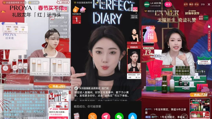 同期以御泥坊,百雀羚,自然堂,韩后,一叶子为代表的品牌销量迅速提升