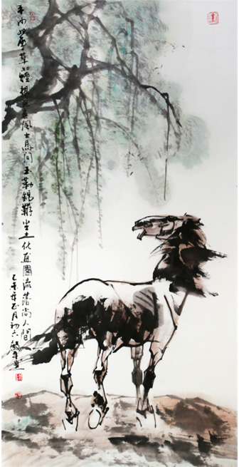 小城遇恩师画马定终身周殿平与刘勃舒的故事