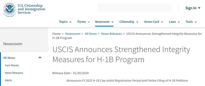 图源：USCIS美国移民局官网