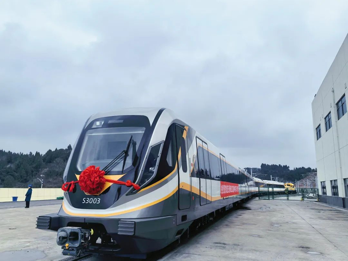 成都轨道交通资阳线首列车交付 4a编组 时速160|成都市|列车|轨道交通