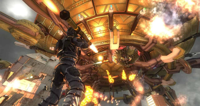 在《地球防卫军5》中，人类以90%人口的惨痛代价击退了外星人