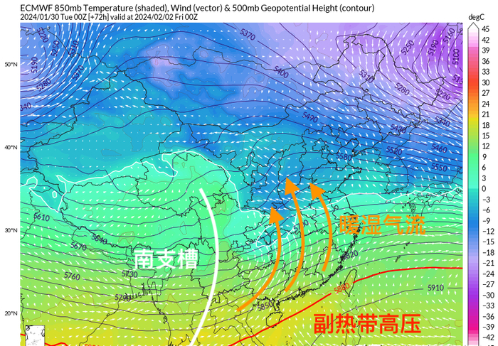是副热带系统减弱南退,西风带系统建立并维持的产物,它与西风带低压槽