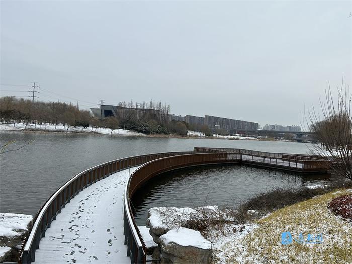 宿遷的公園雪景美如畫|古黃河|宿遷市|主題公園