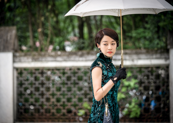 她穿旗袍的样子也太美了吧