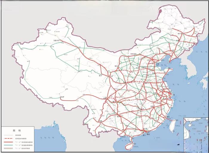 中国高速公路布局图图片