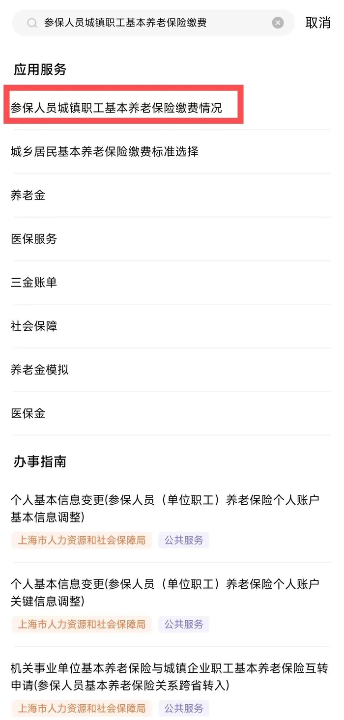 上海社保缴费记录查询方式