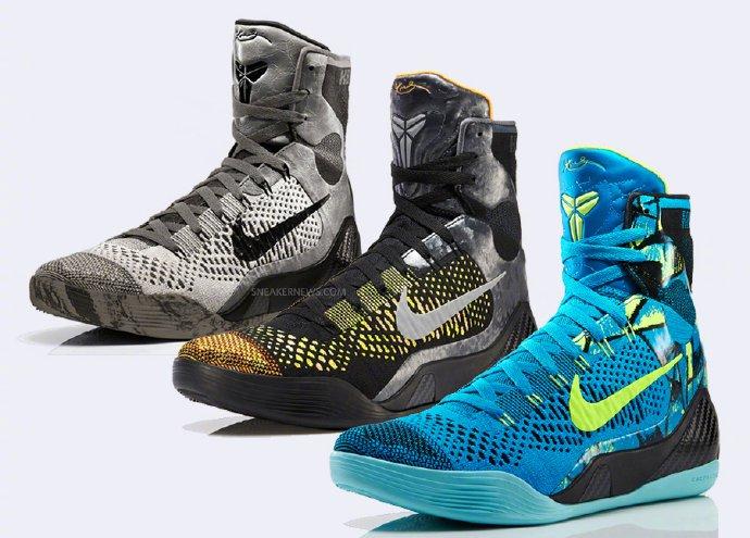 nike kobe 9"灵感 你最喜欢的9代高帮配色是哪款?