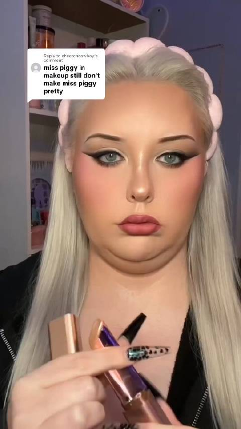 神奇化妆术双下巴秒没