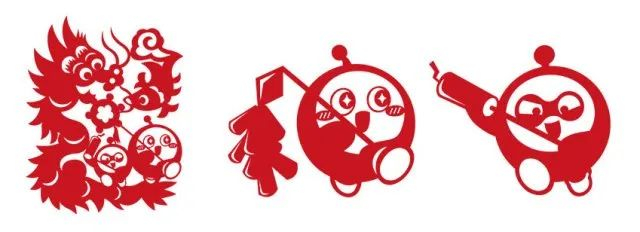 线下庙会准备的蛋仔剪纸