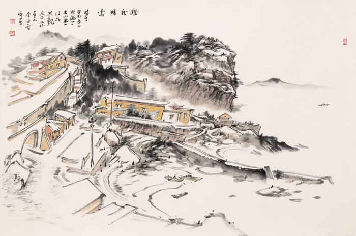 学院派出身的李延智,在坚持传统中国画的前提下,不断