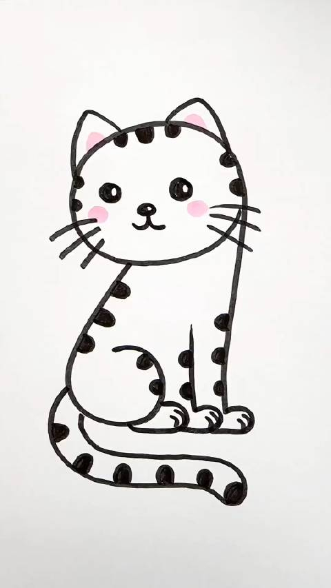 小猫还可以这样画一看就会