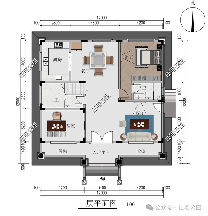 平面布局图：