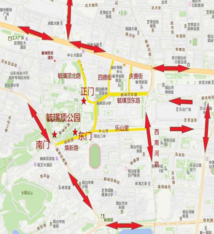 1,黃色道路為臨時管制道路(勝利路北段,阜民街,利通街,廣東街,海關街