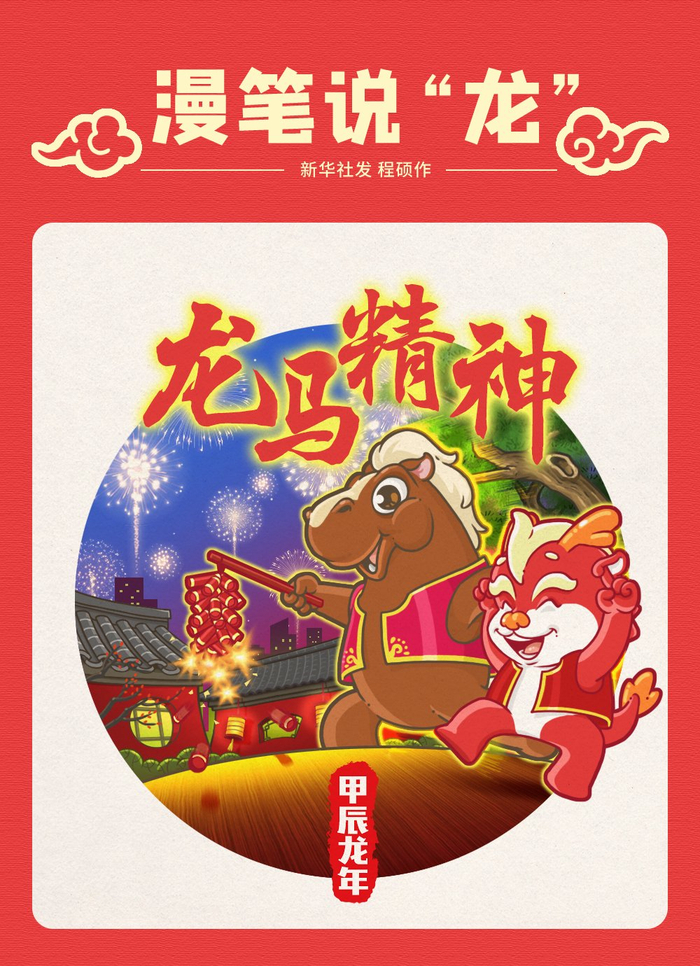 漫笔说龙龙马精神