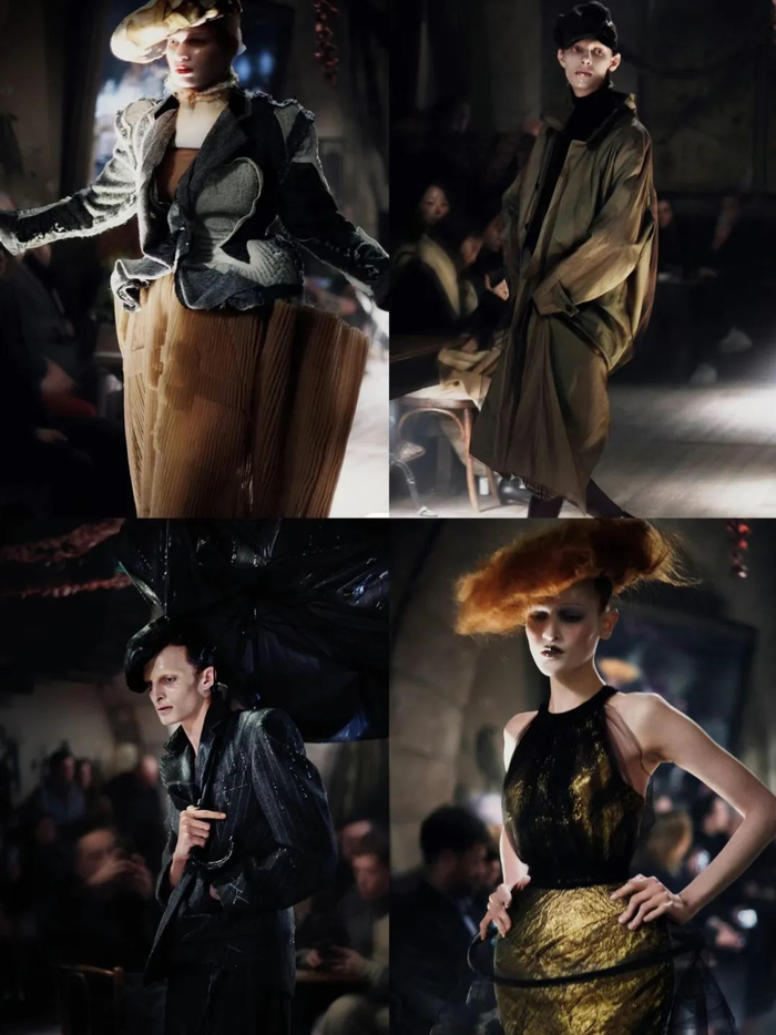 开场模特leon dame戏剧式的闯入,拉开