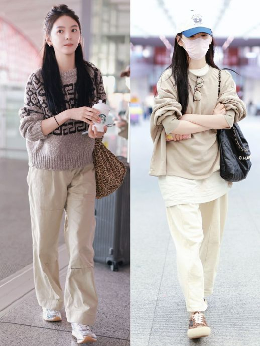 章若楠街拍私服合集,她真的好美好有气质,穿搭也很