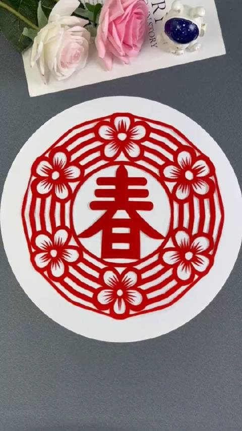 过新年一起来剪春暖花开窗花太漂亮了吧