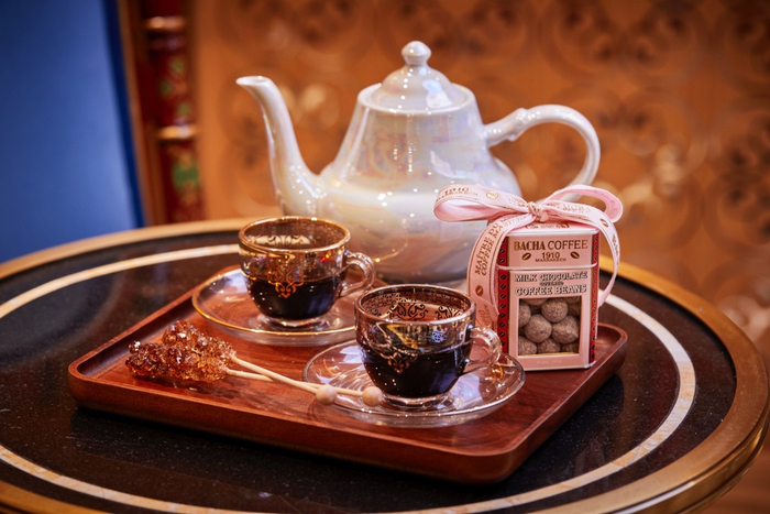 for the love of bacha coffee,情人节送上爱心咖啡__