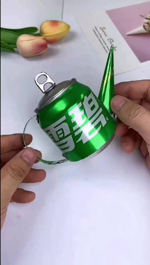变废为宝教你做一个漂亮的手工小茶壶