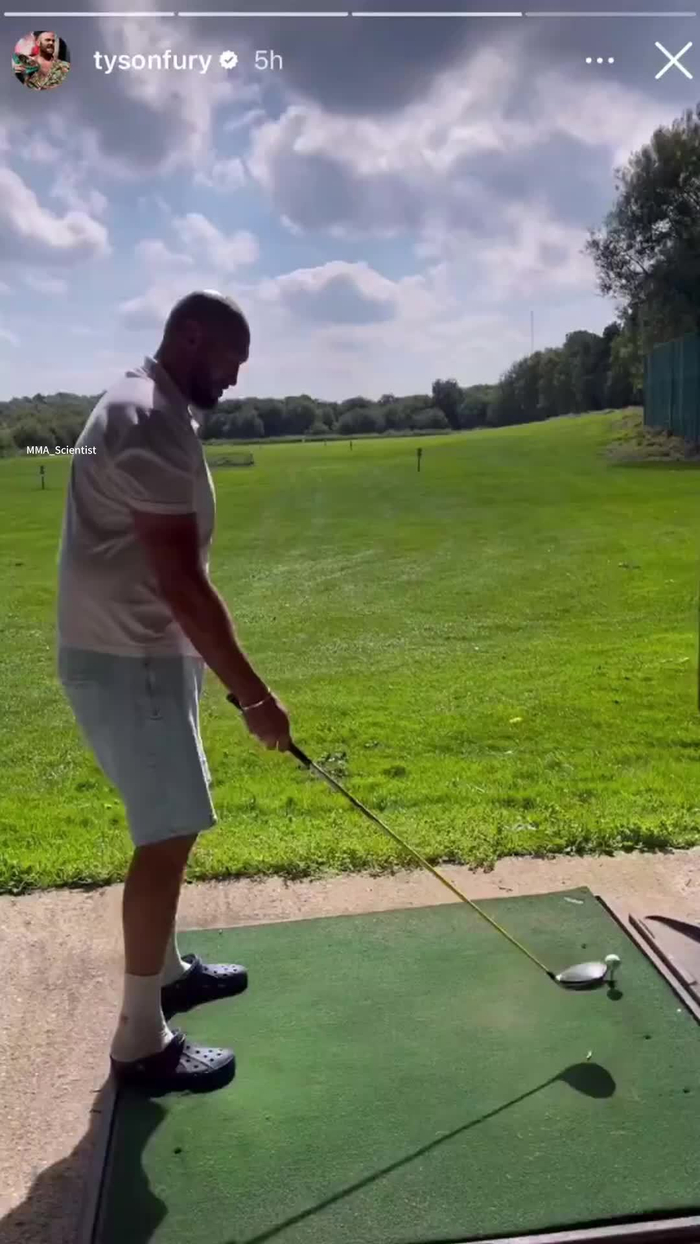 吉普赛国王泰森富里tysonfury今天打高尔夫球vlog