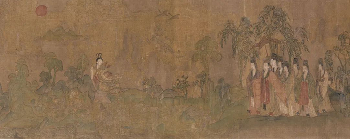 晋，顾恺之，洛神赋图卷（宋摹），藏于故宫博物院。