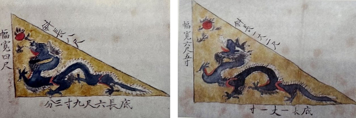 恭亲王照会所附龙旗样式