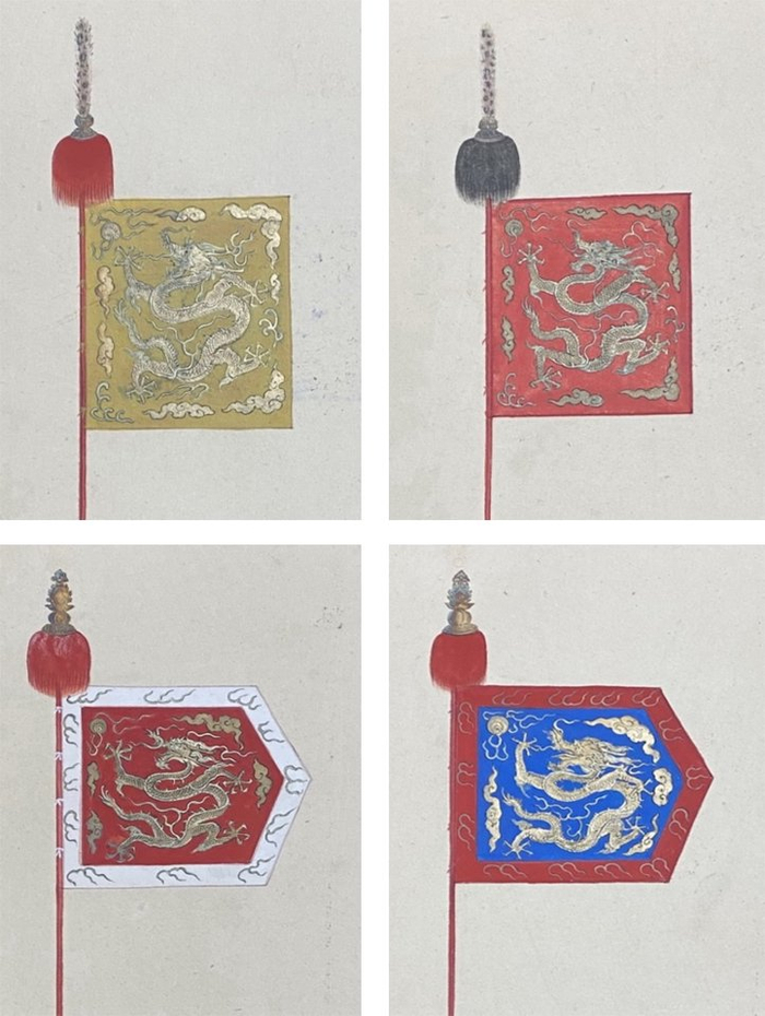 八旗之正黄、正红、镶红、镶蓝旗