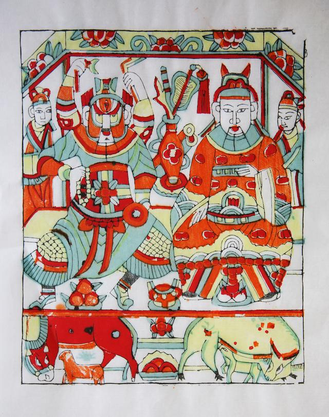 图11 牛马王，纵25厘米，横19厘米，邰立平作 