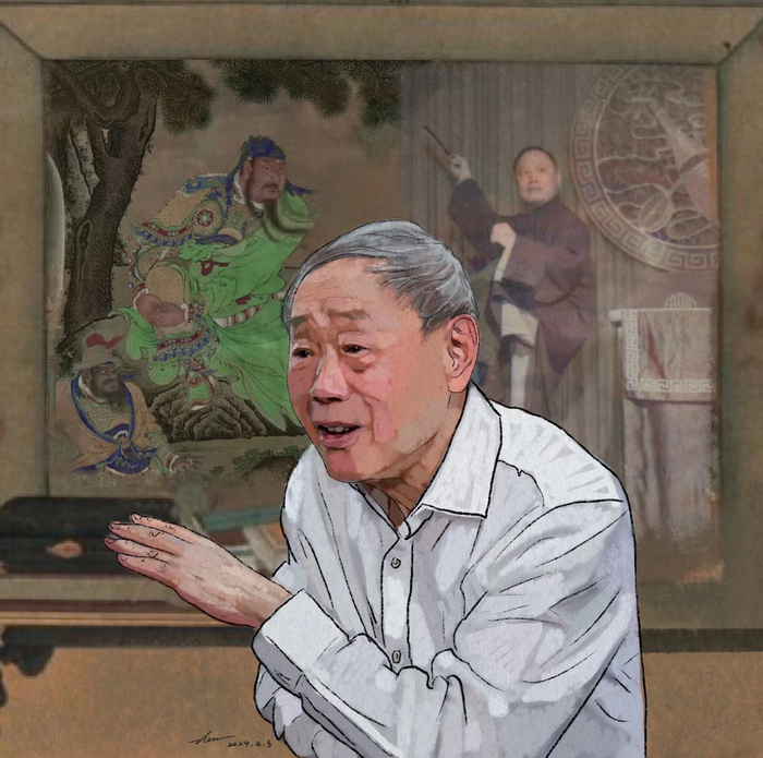 唐力行（章静 绘）