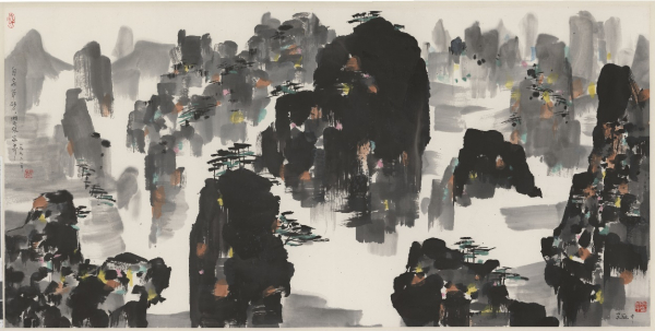 吴冠中《张家界》