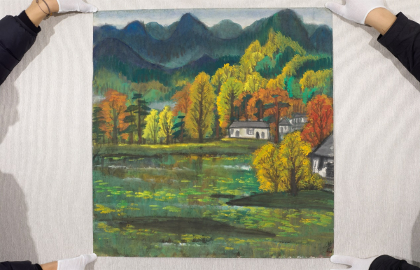 林风眠《池塘》