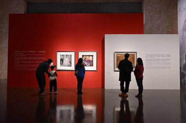 “中国式风景——林风眠吴冠中艺术大展”现场