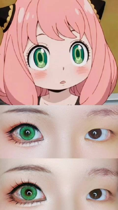 阿尼亚cos眼妆画法教程这个仿妆在合理范围扩大眼睛的教程哦