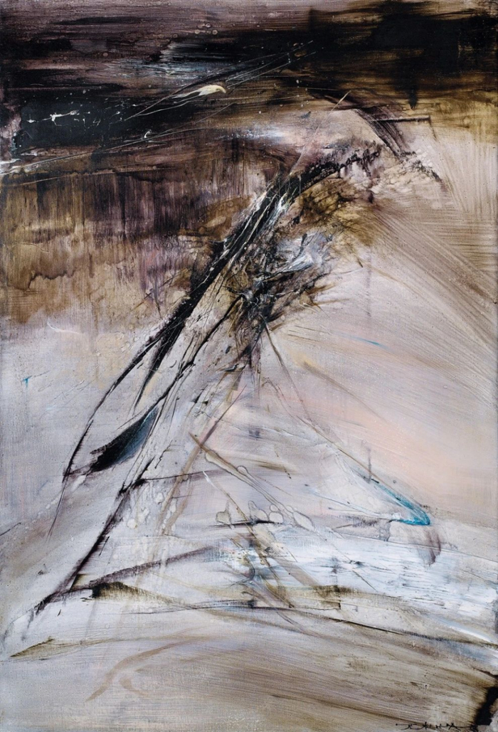 64》赵无极,1964,布面油画,130x89cm如镜他山 stone from another