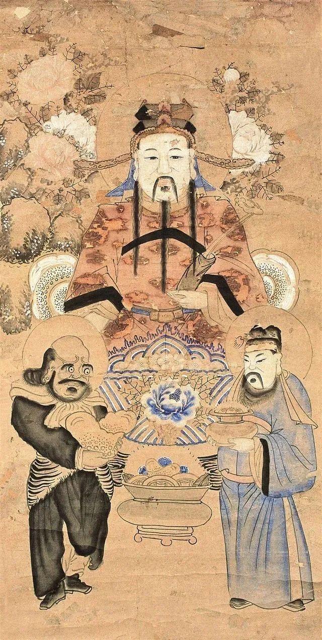 清 杨家埠年画《财神》 山东博物馆藏清 武强年画《财神》 武强年画