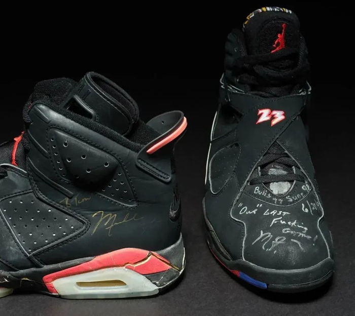 5700万被人买走6双乔丹亲穿夺冠aj球鞋又被炒破新高了