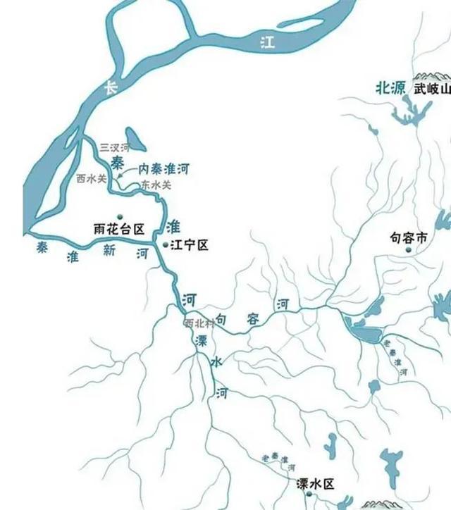 秦淮河全线图图片