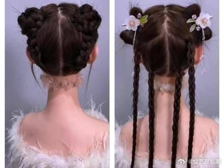 女童可爱古风编发发型