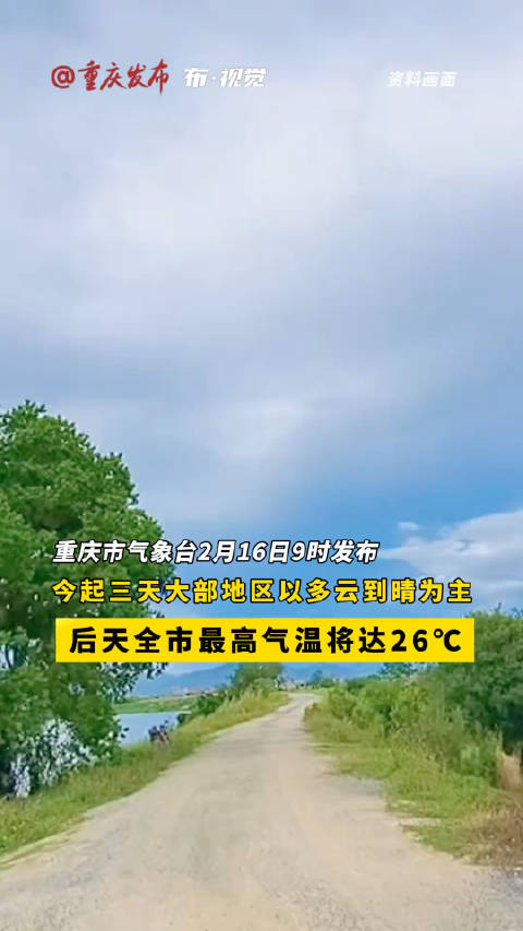 据重庆天气今日消息重庆未来三天大部地区暖阳仍是主调